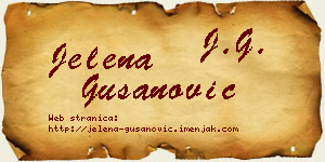 Jelena Gušanović vizit kartica